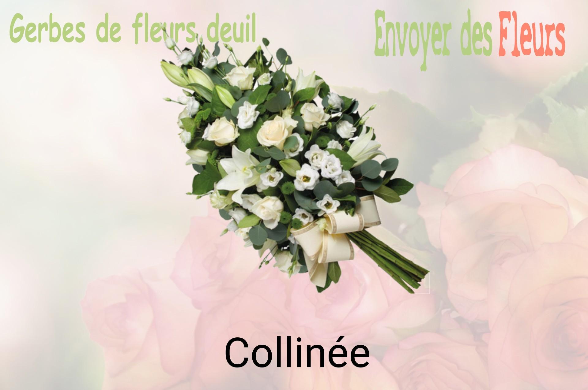 Gerbe de fleurs de deuil livrée à Collinée